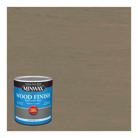 Polycrylic Minwax Wood Finish Water-Based Solid Classic Gray Water-Based Wood Stain 1 qt 108210000